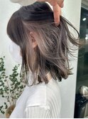 イヤリングカラー_デザインカラー_レイヤーカット_ウェットヘア