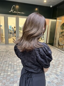 クム(kumu) 【kumu】韓国風カット/赤み消しグレージュ/栄/名古屋