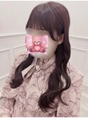 ぱっつん前髪×細め流しバング＊まゆ