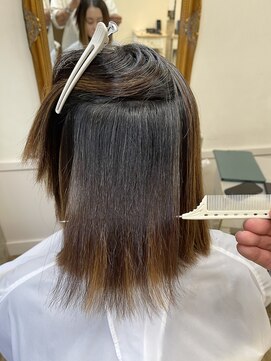 カシュカシュ(cache cache) 縮毛矯正　二子玉川用賀　髪質改善