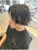 メンズボブパーマ