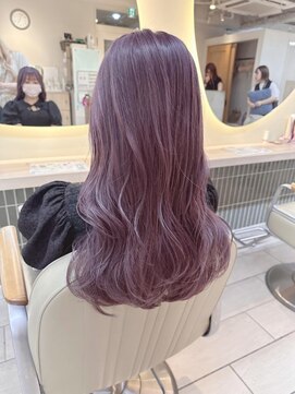 テトラ バイ ネオリーブ 横浜西口店(tetra by neolive) 透明感ラベンダーカラー＊*【横浜/卒業式】