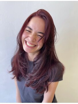 シシ ヘアーデザイン(sisi hair design) チェリーレッドブラウン