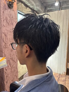 ロッソバイアルター 鎌取(ROSSO by aL-ter) スパイキーショート/ブルーブラック/フェザーパーマ/鎌取/石橋