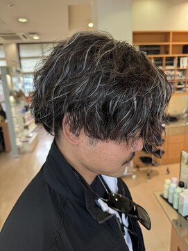 シャンプーボーイ ヒノ(SHAMPOO BOY Hino) パーマ×メッシュ