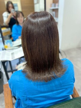 シャルムバイルーチェココ(CHARME by Lu'ce coco) 【艶感×外ハネ】大人カジュアルボブハイライトカラー