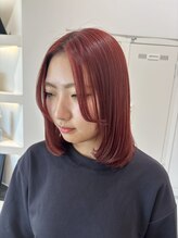 アーチバイケンジ(arch by kenje) レッドカラー/ロングヘア/平塚美容室