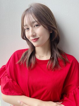 ミディアムレイヤーカット*フェイスレイヤー*顔周り*髪質改善