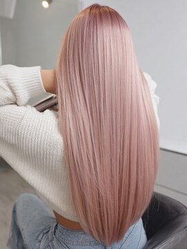 ローレンアンドパレード 並木坂店(Lauren&Parade) ダブルカラー ブリーチ ホワイトピンク 髪質改善ストレート 美髪