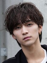 バイフィフス 原宿/表参道(by fifth)&nbsp;メンズシースルーマッシュニュアンスパーマシャドウパーマテテ風