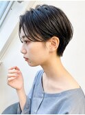 20代30代ハンサムショート◎ミニボブ×前下がり小顔ヘア