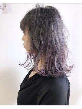 モアナ バイ ヘッドライト 沖縄南風原店(Moana by HEADLIGHT) ホワイティグレージュ×ピンクパープル