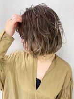 アイティー バイ アルバム 浦和店(IT by ALBUM)&nbsp;ハイライトグラデーション_オリーブカラー_ba242521