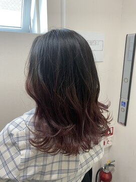 ルー(loup) ピンク/グラデーション/ダブルカラー/モーブカラー/暖色系カラー