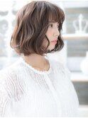 ■ハーブカラー大人巻きミディアムボブ52-9★上尾20代30代40代