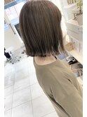 さりげなハイライト×カーキベージュ