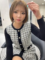 ロンド マーレ 天神大名店(Lond mare) 2023 福岡で可愛いレイヤーカット ロングヘア 韓国黒髪カラー