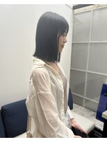 トレス(TRESS)&nbsp;ロブ/プツッと/お顔周りカット/透明感カラー/アッシュ/グレー