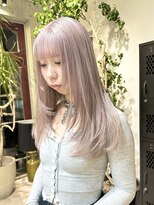 ヲタク(wotaku.)&nbsp;ピンクミルクティーベージュハイトーンピンクレイヤーカット