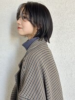 ガーデン オオタカノモリ(garden otakanomori)&nbsp;20代30代40代斜めバング×グレージュカラー×大人外ハネくびれg