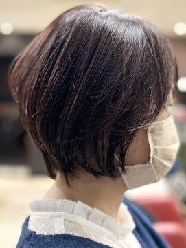 ヘアークリアー 春日部 大人可愛い奥行き丸みのあるショートスタイル/30代40代50代