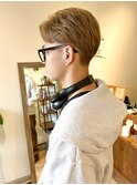 【早坂 駆留】ブリーチカラー毛流れヘアメンズスタイル