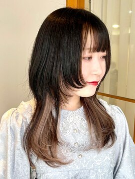 ヘアーズルネッタアベノ(HAIR'S Lunetta abeno) レイヤーウルフ×インナーカラー【HAIR'S Lunetta 井上】