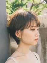 ガーデンヨコハマ(GARDEN YOKOHAMA) ショート チェリーブラウン デジタルパーマ 丸型 卵型 四角