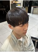 爽やかメンズ☆無造作ツーブロックマッシュナチュラル黒髪