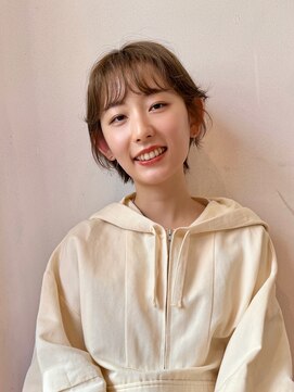 セイル(Sail) マッシュショート×ミルクティーベージュ