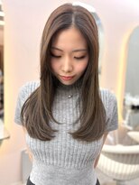 ロンドイディールバンダイ 新潟万代(Lond ideal) 前髪イメチェンアンブレラカラーウェーブパーマ風こなれミディ