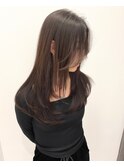 小顔レイヤーカット/ミディアムレイヤー/レイヤーロング
