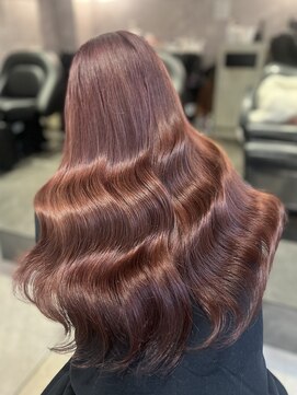 エルバイラビス 大宮(elu by lovis) 《chihina》ワインレッド/艶カラー/ブリーチカラー/韓国