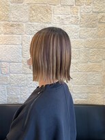 ヴァン カウンシル 川口店(VAN COUNCIL)&nbsp;柔らかく艶めくハイライトカラー ブリーチ ボブ 髪質改善TR#1