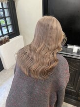 ノエル(hair design Noel) 【noel】manami×ミルクティーベージュ