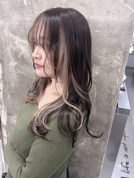 キング(K!ng) 縮毛矯正髪質改善ハイライトレイヤーカット楠葉美容室エクステ