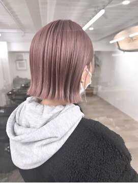 リン モアナバイヘッドライト 武蔵小杉2号店(lynn Moana by HEADLIGHT) lynn【武蔵小杉】#ボブ#ピンクベージュ#ケアブリーチ#ミニボブ