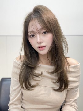 ヴェイン 渋谷(vain) レイヤーカット小顔似合わせ前髪ナチュラルワンカール美髪艶髪