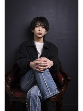 ルフレ 新宿歌舞伎町店(Reflet) 黒髪/ウルフマッシュ/メンズカット/ヘアセット/無造作/