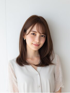 e.m.a プレミアムビューティーサロン 栄駅店(e.m.a PREMIUM BEAUTY SALON) レイヤーカット/イメチェン/外ハネボブ/美髪/ワイドバング/髪型