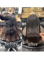 エスカーラ 町田(THE ESCALA) 髪質改善/美髪縮毛矯正/うるつやがわかる/ツヤ髪スタイル/韓国