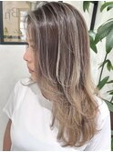 ハイライトレイヤーカット韓国風イルミナカラー顔周り堺東
