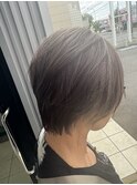 白髪ぼかし/ハイライト/ショートカット