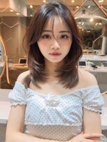 ハローバイシー 仙台(Hello by Sea)&nbsp;ミディアム×暗めカラー[デザインカラー/フェイスフレーミング]