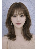 エル(LE)&nbsp;【LE】骨格補正フェイスレイヤー×鎖骨ミディアム