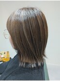 ナチュラルハイライト　外ハネボブ