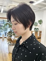 キキ ヘアスタジオ(kiki hair studio)&nbsp;大人女性20代30代40代小顔◎ショートカット　オリーブブラウン