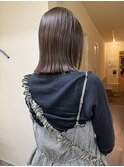〈浅草 半個室〉透明感アッシュベージュ×プツッと肩ミディ