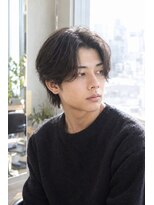 ユニオンデュオ 栄(Union Duo)&nbsp;爽やかセンターパートミディ ナチュラルメンズスタイル