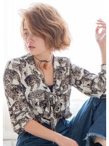 アズーア ヘアーアンドスパ(azure hair&spa)&nbsp;ラフ波ウェーブボブ/ミニマムボブ　外ハネボブ